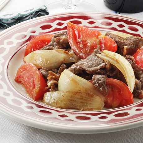 「牛肉とトマトの中華炒め」レシピ 藤井 恵さん