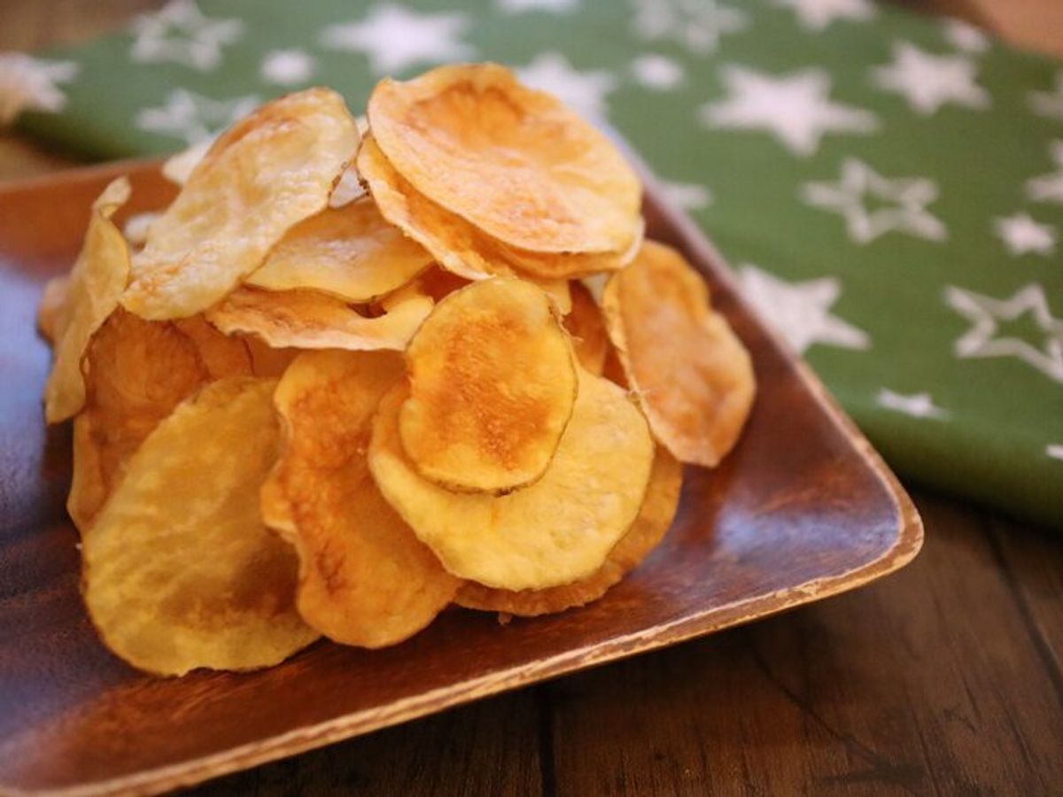 簡単！ 電子レンジで作るポテトチップス