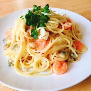 ベーコンとほうれん草のスパゲティ