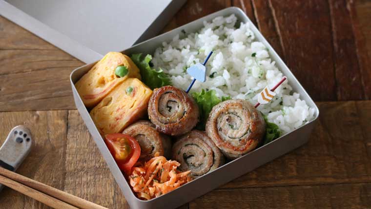 あきちゃんちのラララ♪お弁当♪豚バラの梅しそチーズ巻き編楽しく♪楽チン♪大笑い♪ラララ♪お弁当♪ パパや長男 社会人 の毎日のお弁当 &ごはんのレシピ