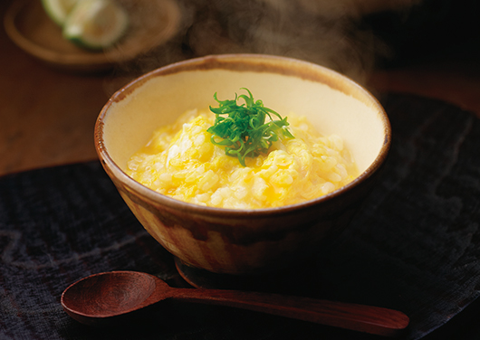 じゃことふわふわ卵のおかゆ