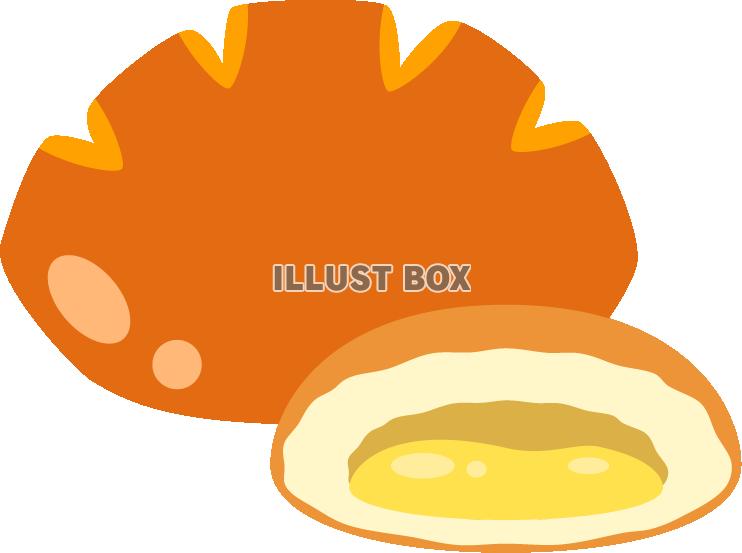 ホイップクリームサンドパンの無料イラストイラストセンタ