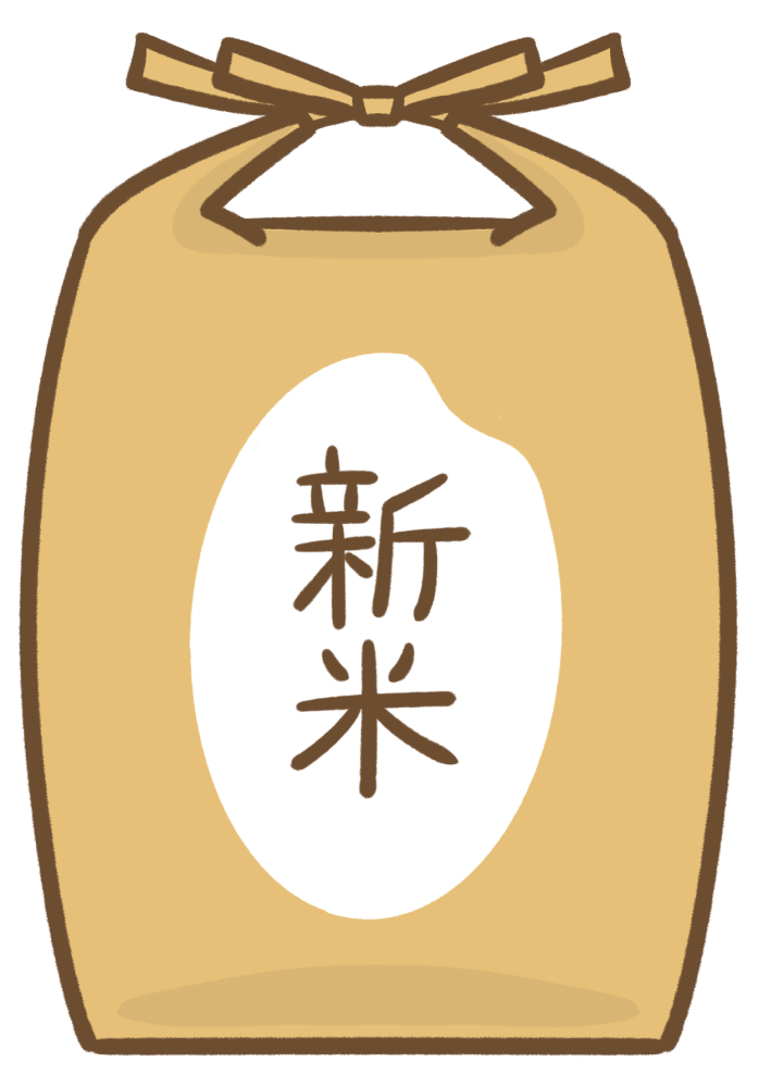 稲穂と升に入ったお米のイラスト無料のフリー素材 イラストエイト