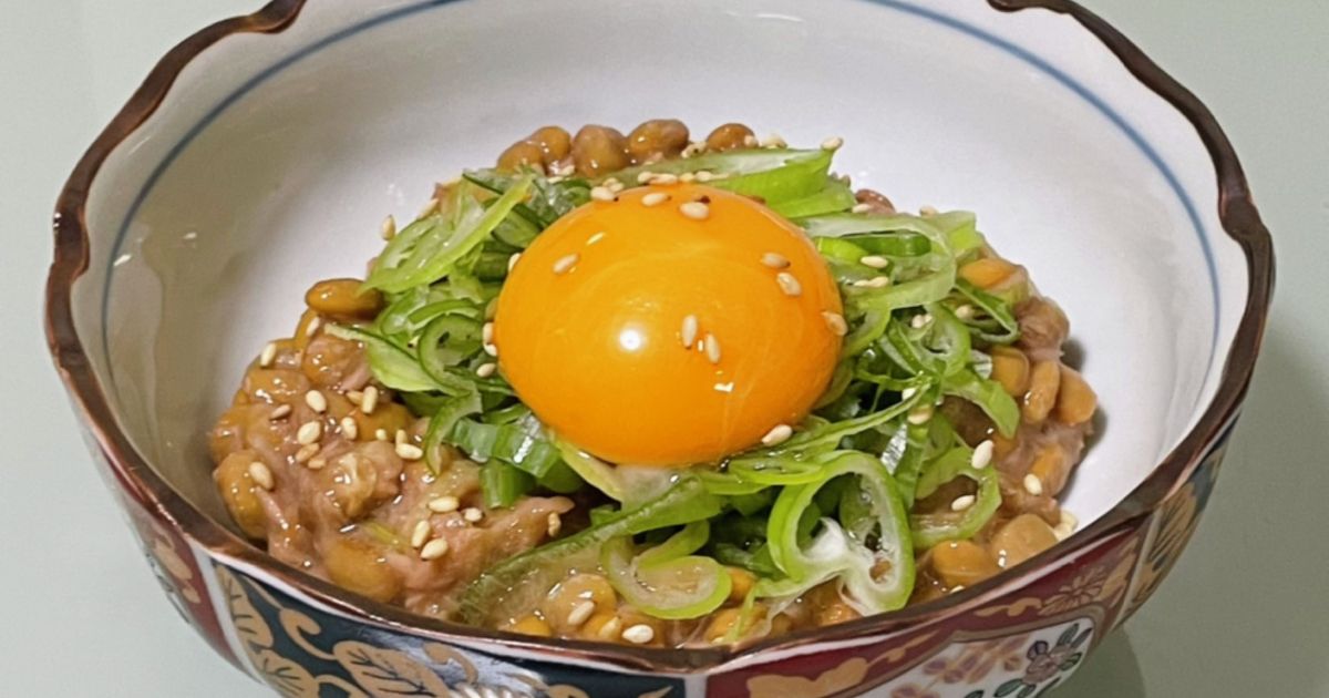 レンジで簡単美味しさ抜群の納豆卵