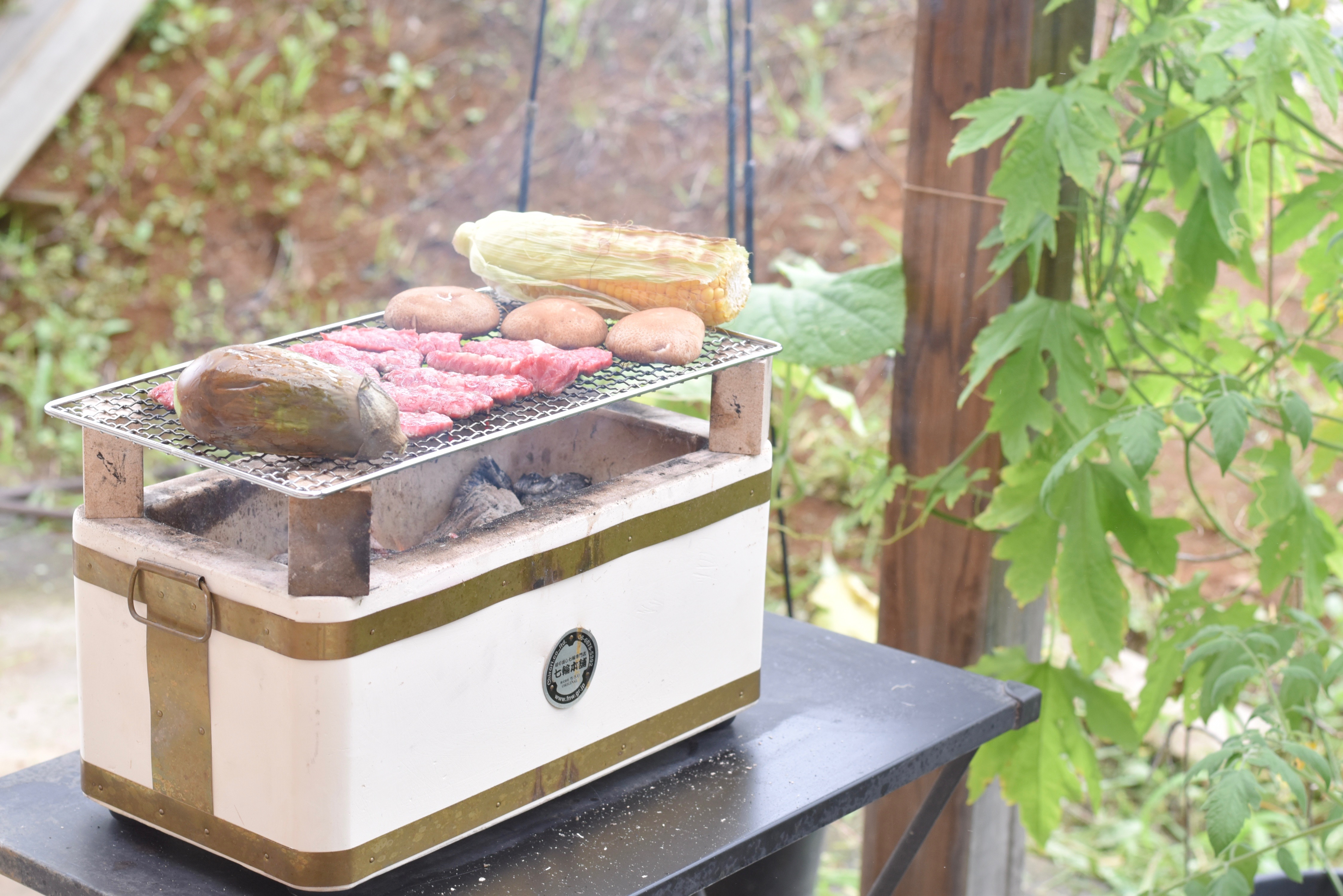 七輪！お手軽スピーディー、庭七輪七輪マスタ