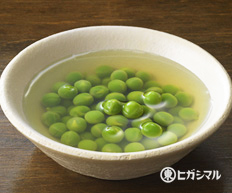 うすい豆の表面がシワっぽくならないコツを教えます。色もきれいに仕上がりますよ