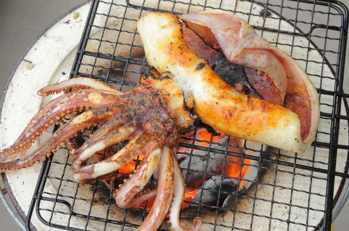 BBQでイカ！！おいしいイカ焼きの作り方！ - 白いか姿作り販売店京都榮元 海工房