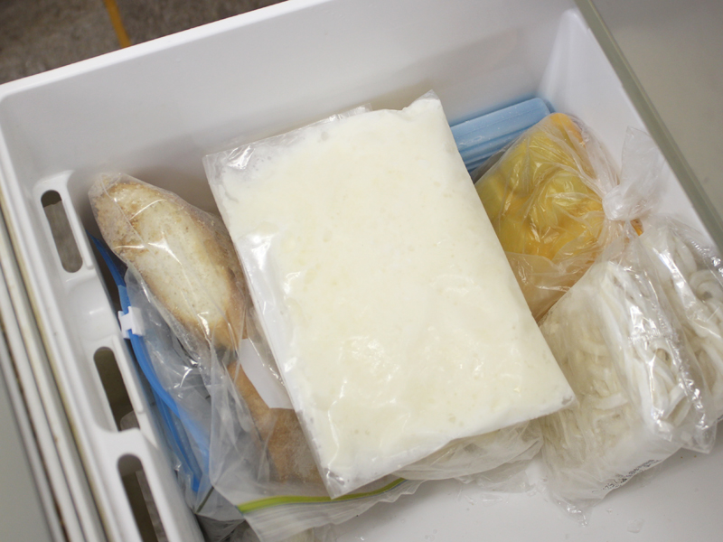 長芋のすりおろし冷凍保存