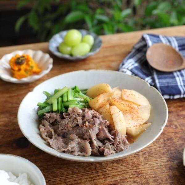 春の一汁一菜献立レシピ 9木曜日「ごぼうと牛肉のしぐれ煮丼 他」東京ガス ウチコト