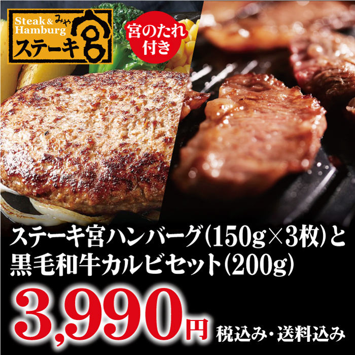 公式 ステーキ宮ハンバーグと宮のたれセット 5個入り コロワイドオンラインショップ