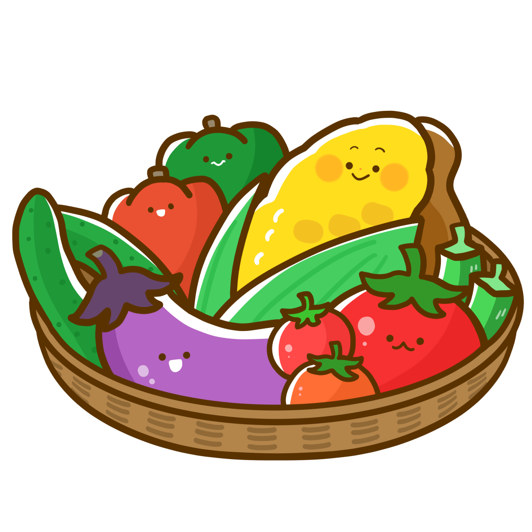 野菜とパンダのイラスト無料イラスト素材素材ラボ