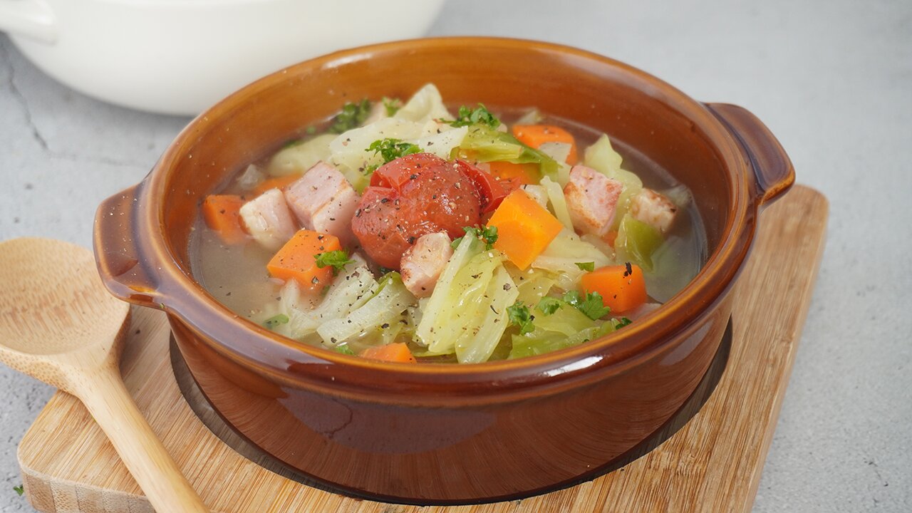 ホットクックで簡単! きのこ&野菜たっぷりダイエットスープ の作り方時短!楽ちんキッチン