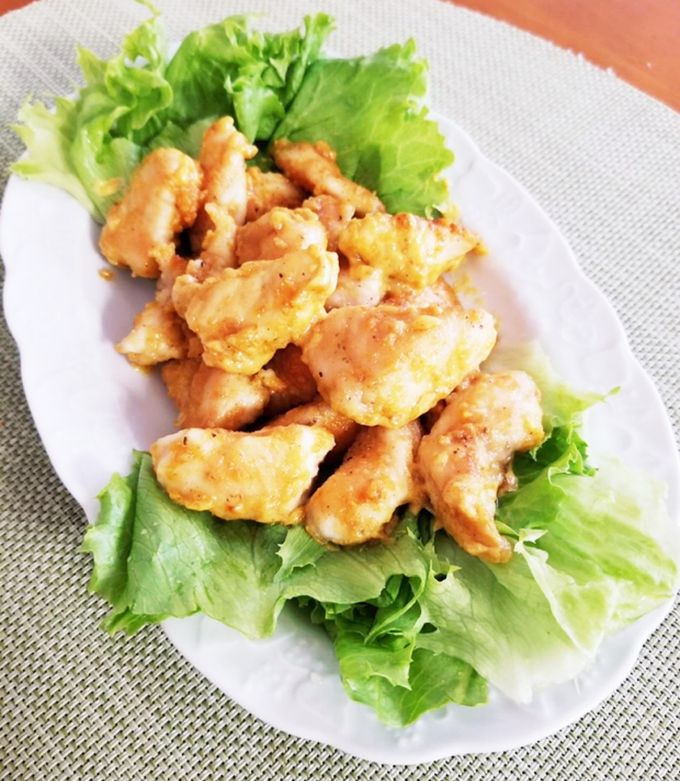 レンジで簡単鶏ササミで鶏マヨ ヘルシー、ダイエット、腸活、節約