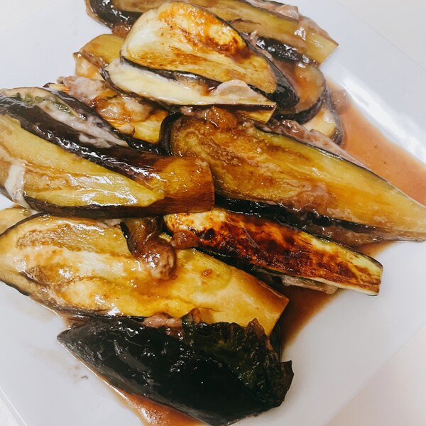 ナスのハサミ焼き