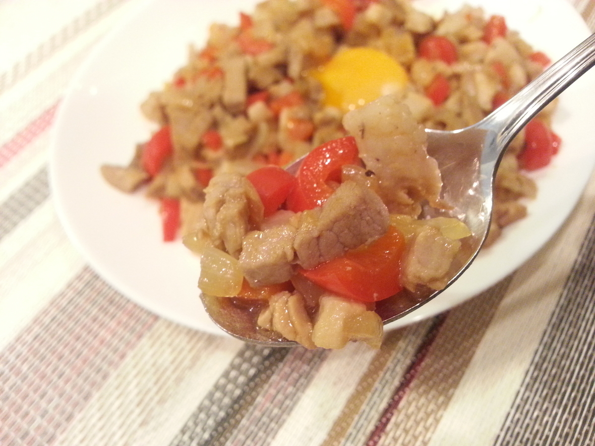 レシピフィリピンの人気グルメ「シシグ」スーパー大麦入りビオリエ帝人株式会社