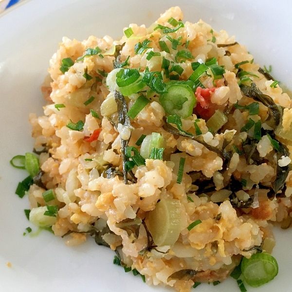 味付けいらずで簡単！ 明太高菜チャーハン