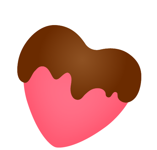 バレンタインチョコを持つ女の子のイラスト