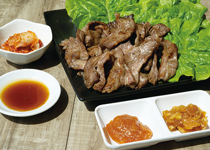 豚しゃぶとサンチュのサラダ