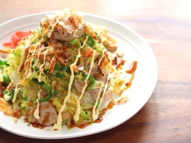 簡単ダイエットお好み！オートミールとキャベツのお好み焼き - 筋肉料理研究家Ryotaのレシピブログ