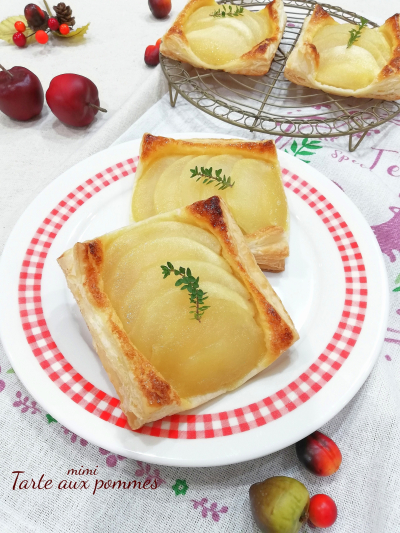 パックリ！ショソン・オ・ポムなおやつ🍎❁参考レシピあり小麦粉だいすき