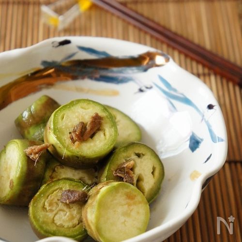 味付け簡単 緑なすのアンチョビソテ