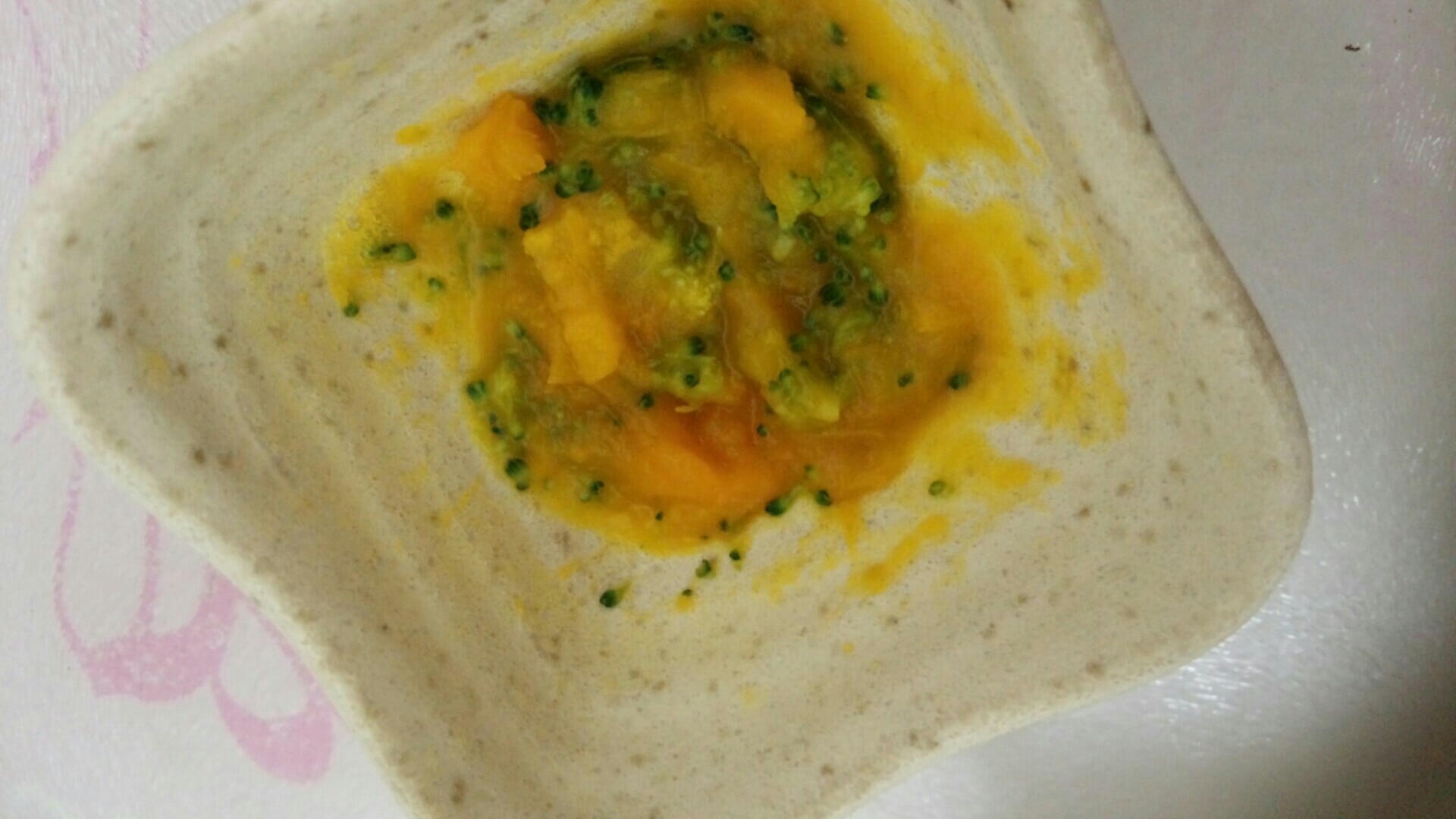 離乳食☆後期☆かぼちゃのブロッコリー和え