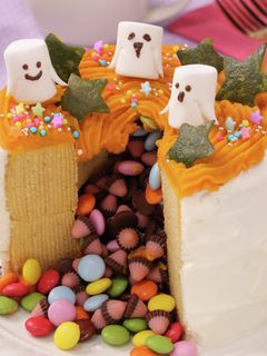 バウムクーヘンで♡簡単サプライズケーキ