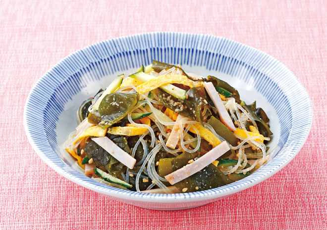 春雨と長ねぎのさっぱりあえ