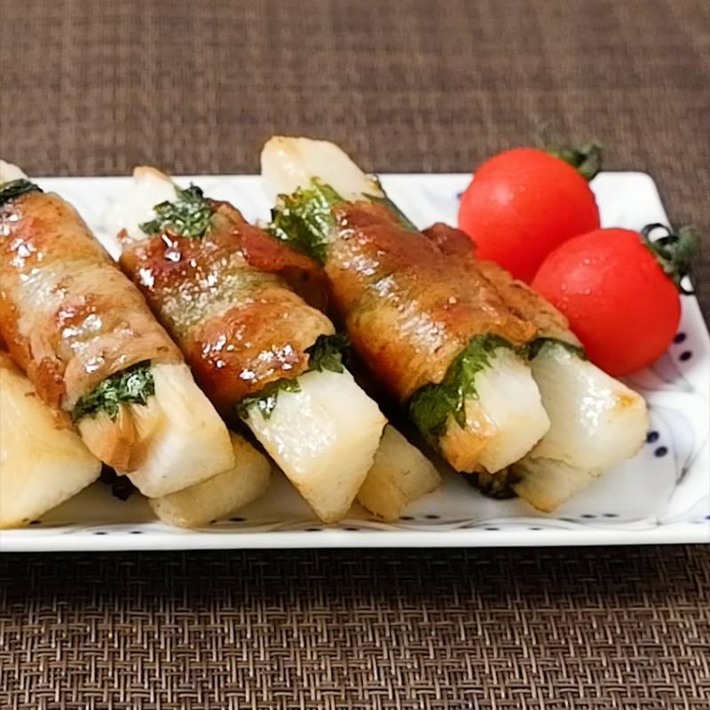 豚こまと長芋のシャキトロ♡オイマヨ炒め