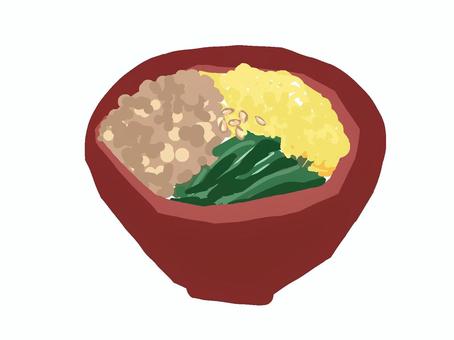 鶏そぼろ丼イラスト無料イラスト・フリー素材なら「イラストAC」