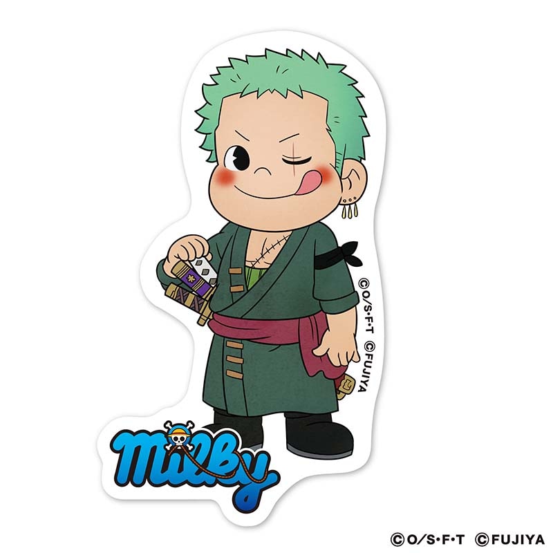 ワンピース お菓子 付属 シール ゾロ FUJIYA ペコちゃん コラボ