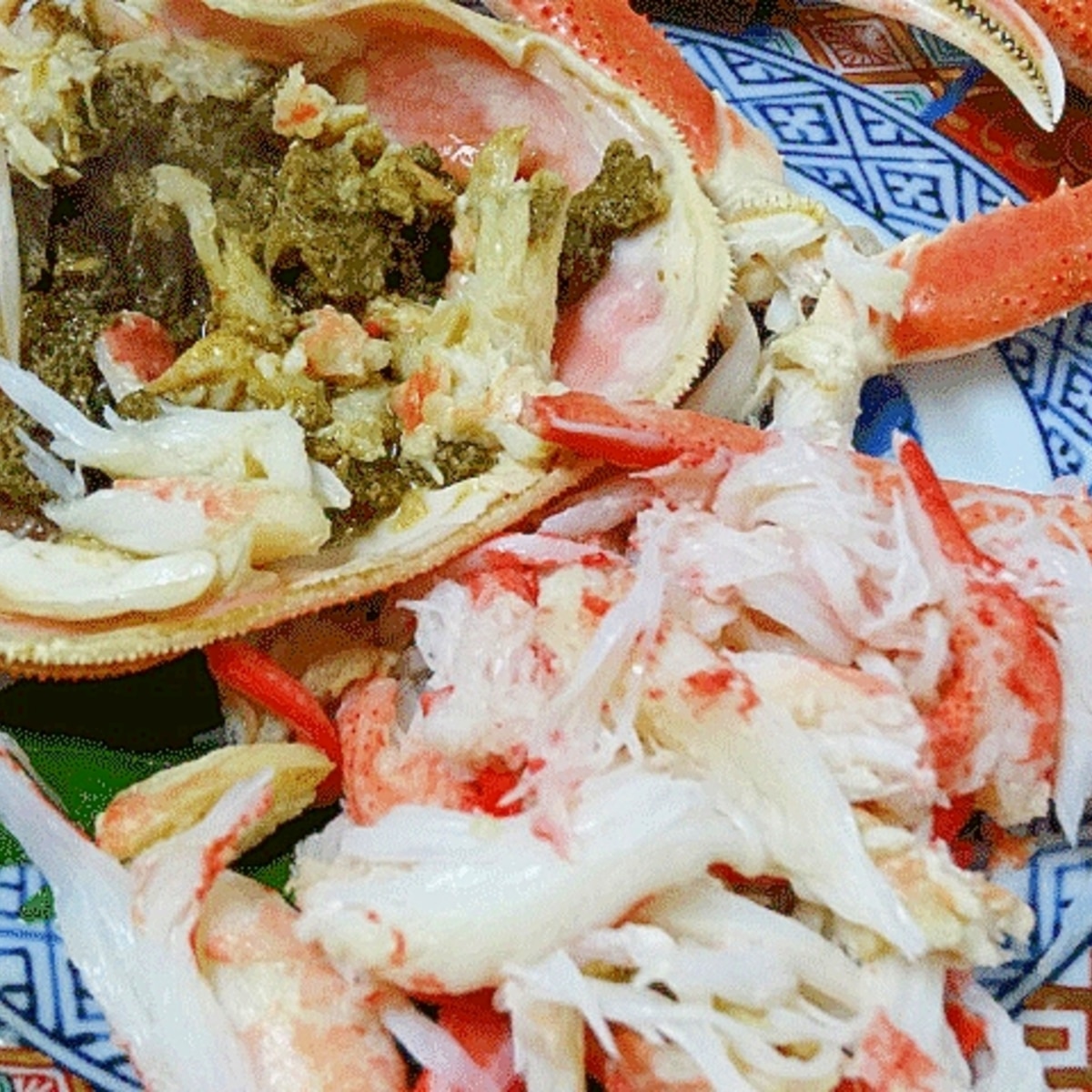 活カニ ケガニ のゆでかた