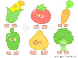 かわいいピーマンのキャラクターのイラスト無料のフリー素材 イラストエイト