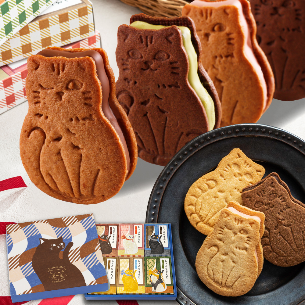 morin 食品ギフト お菓子 猫 チョコ クッキー 6個入 高級 個包装 かわいい 誕生日プレゼント 内祝い お返し 出産祝い 退職祝い お礼お取り寄せスイーツ : morin - 通販 - Yahoo!ショッピング