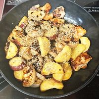 さつまいもと鶏肉のはちみつレモン醤油 生姜入りでさっぱり♪