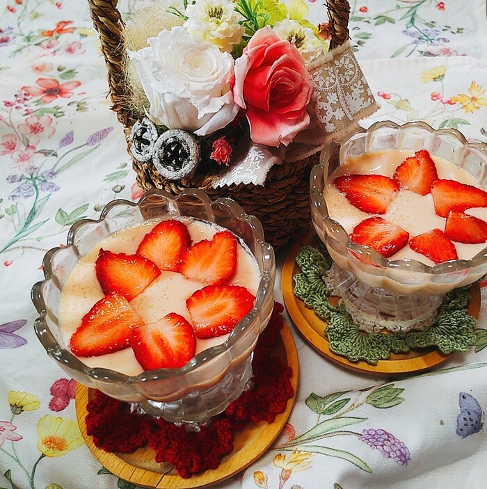 離乳食に♪豆乳バナナプリン