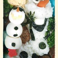 キャラ弁まにあ オラフクリスマス弁当＆ご飯が進む～～～～＾＾♪梅見月の「ごはん上手」美味 *´艸`*レシピ・作り方