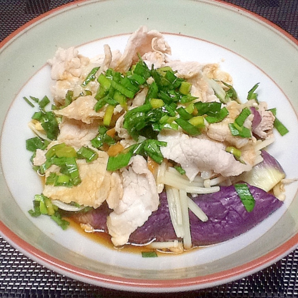 豚しゃぶしゃぶ 春にらだれ