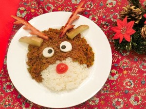 クリスマスにホウレン草の「ヘルシークリスマスカレー」を！レシピは簡単島結 shimayui.net