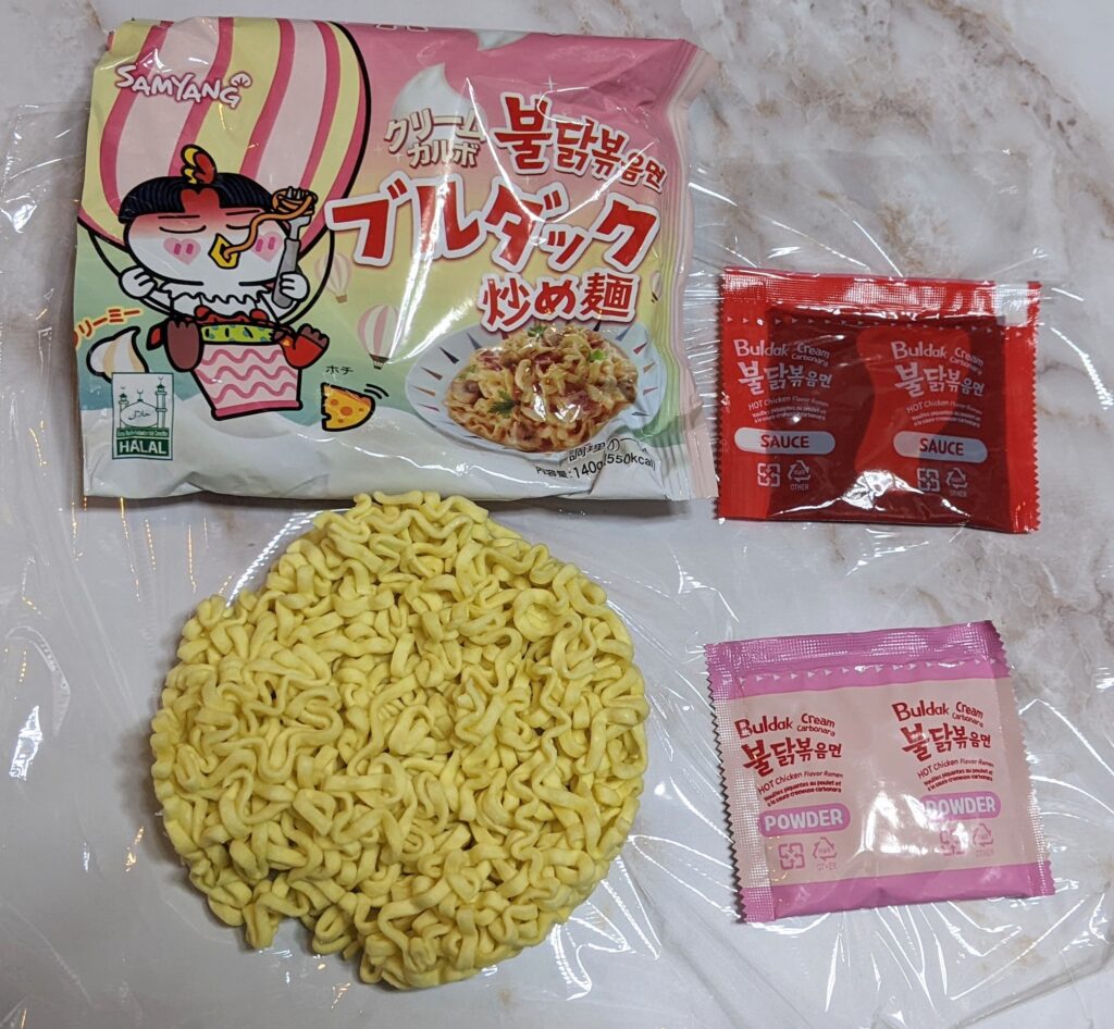 ブルダックポックンミョンクリームカルボを牛乳でアレンジする作り方komori blog