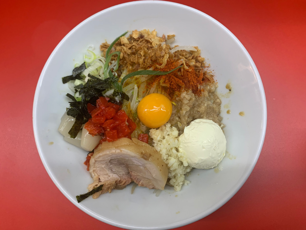 ハナイロモ麺～楽しい多彩なトッピング！お正月です濃厚豚ポタ胡麻つけ麺 - すり鉢な日々