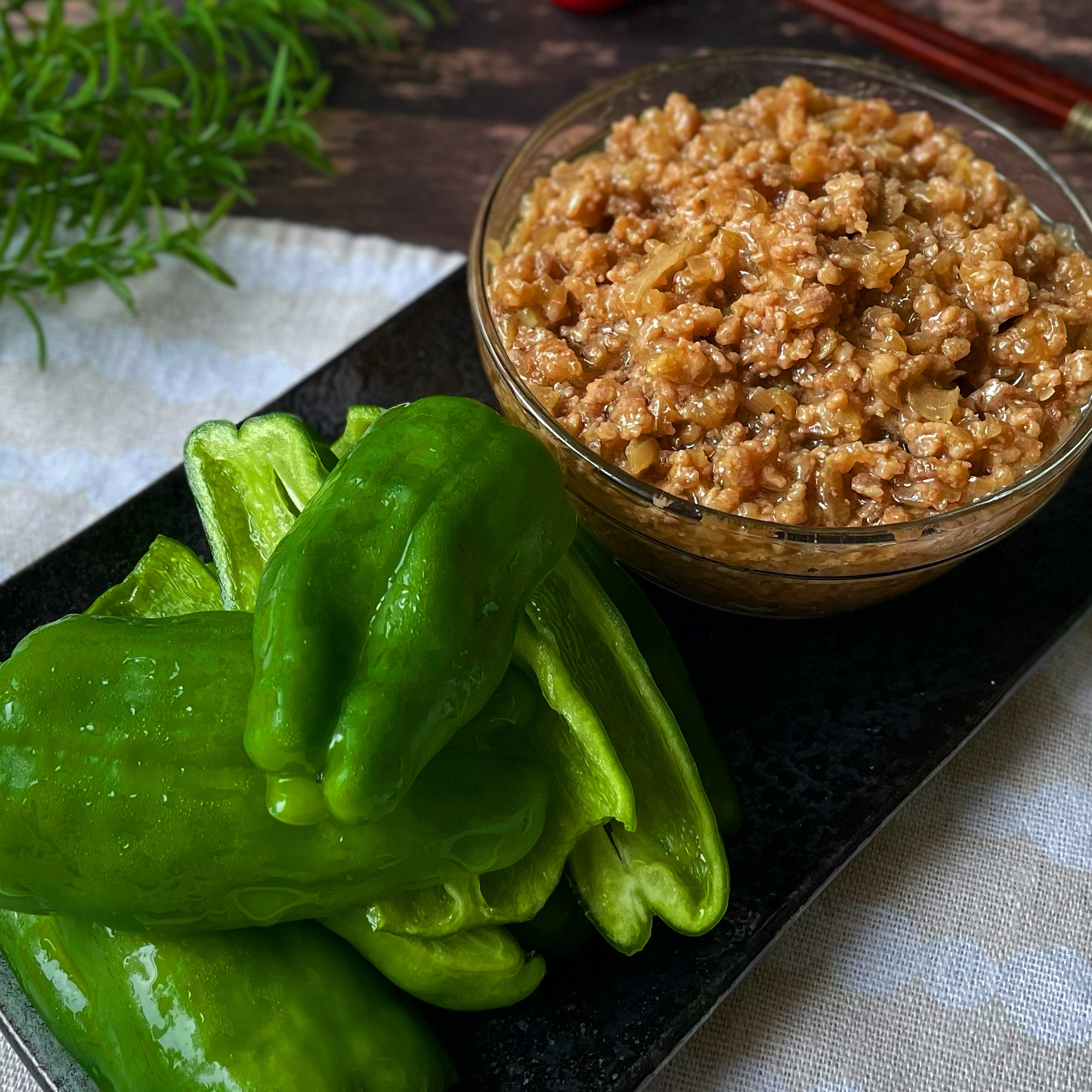 パリパリやみつき！冷やし肉味噌ピーマン