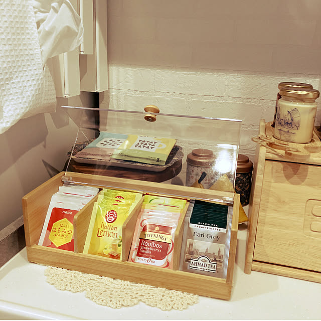 食器棚用アクリルティーバッグオーガナイザー飲料バッグ収納ビンボックス : STKショップ - 通販 - Yahoo!ショッピング