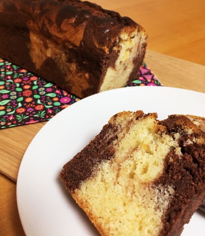 バターなし♪HMを使ったチョコパウンドケーキ♪♪