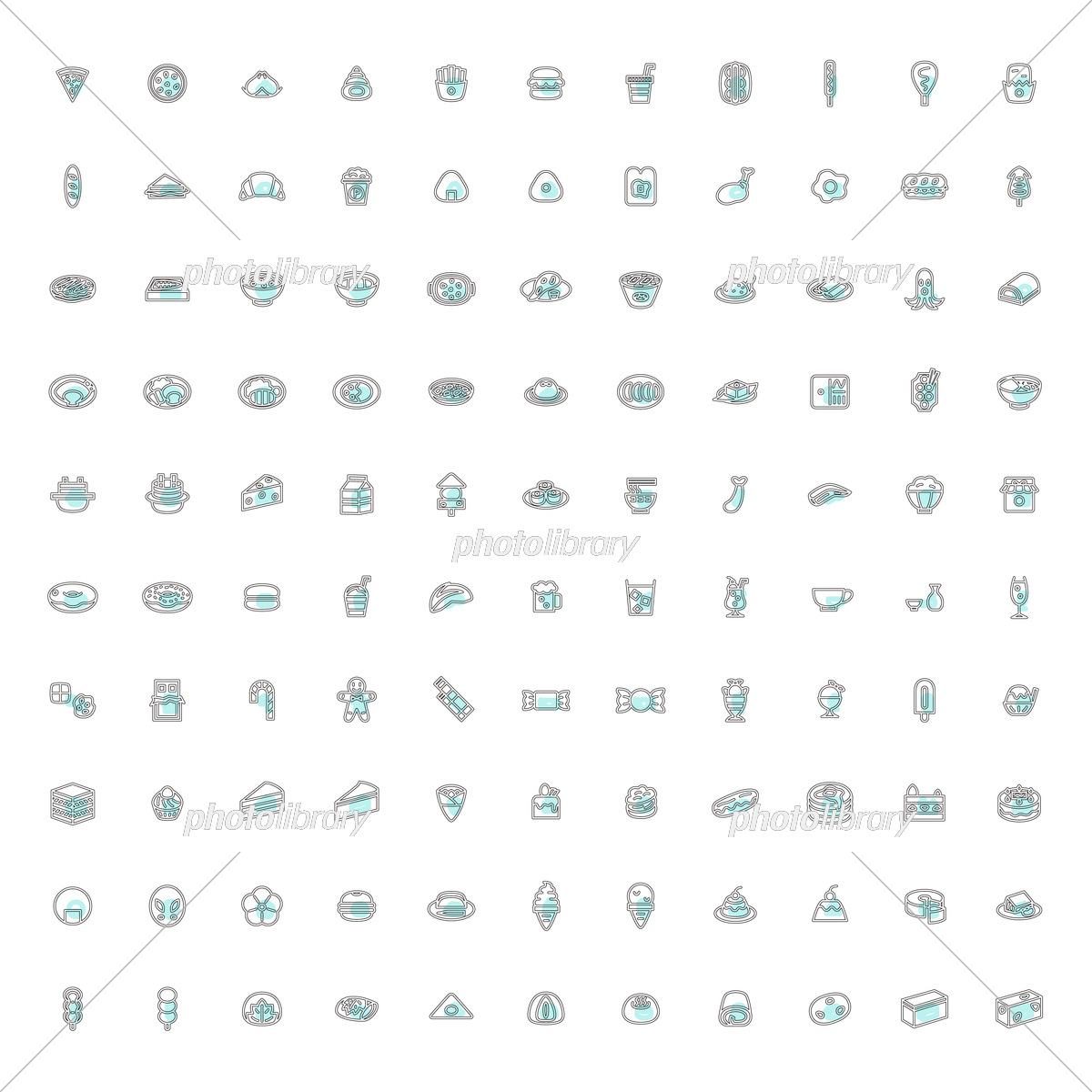 水彩の食べ物、幻想的なブルーかき氷イラスト・フリー素材なら「シンテリ」