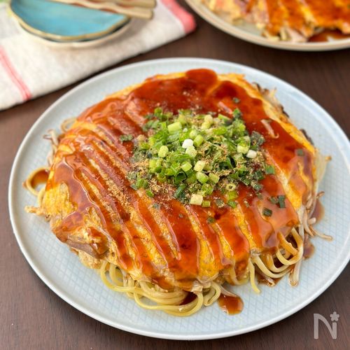 油・粉不要「ライスペーパーお好み焼き」グルテンフリーでヘルシー!包丁・まな板使わず簡単!ライスペーパーレシピ・ダイエットレシピ