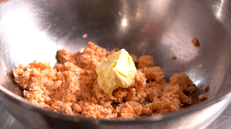 サーモンのリエット