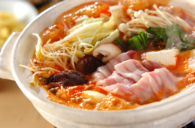 キムチ鍋かんたんレシピ桃屋