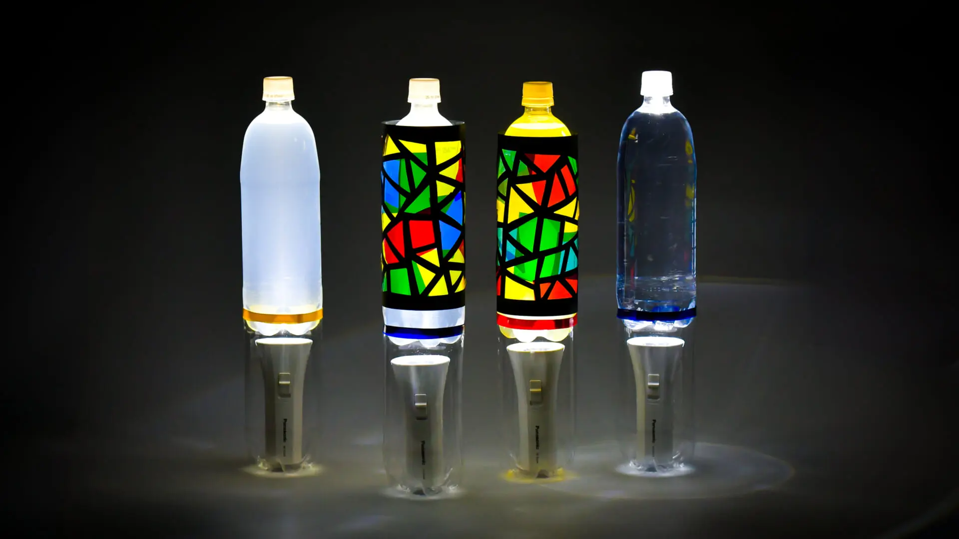 工作キット かんたん手づくり 防災ペットボトルランタンキット 10個セットこどもこうさ