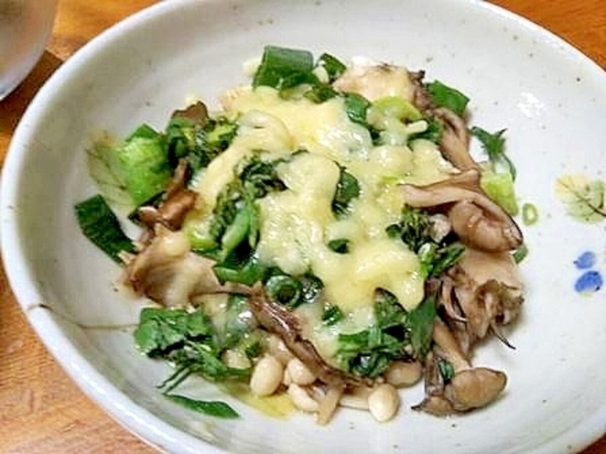 舞茸の塩こんぶチーズ焼き